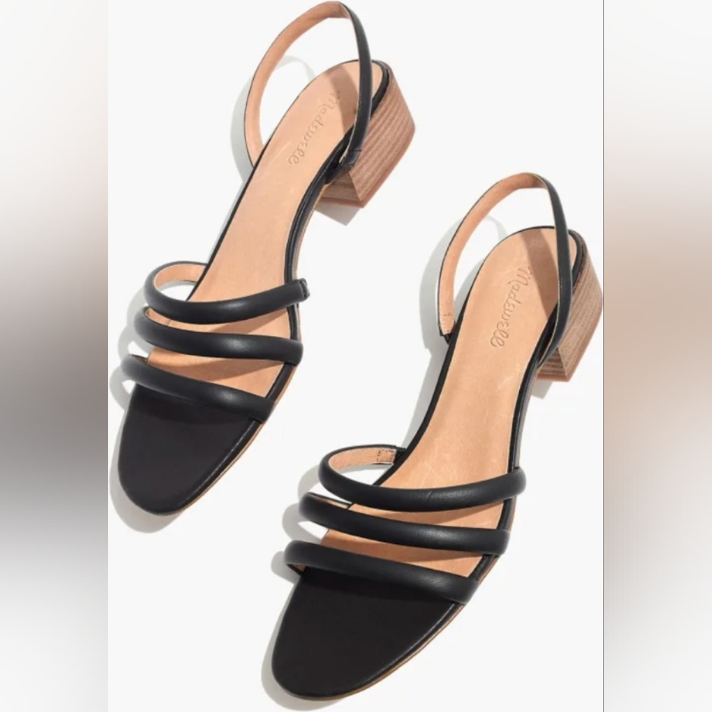 Madewell Black Strappy Sandals